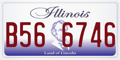 IL license plate B566746