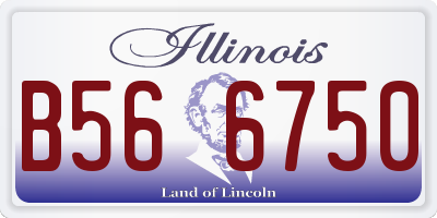 IL license plate B566750