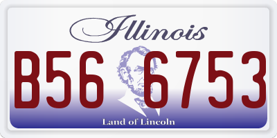 IL license plate B566753
