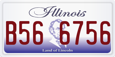IL license plate B566756