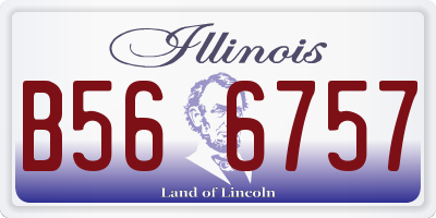 IL license plate B566757