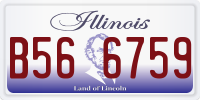 IL license plate B566759
