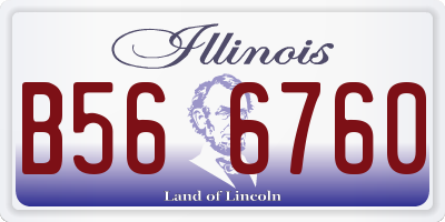 IL license plate B566760