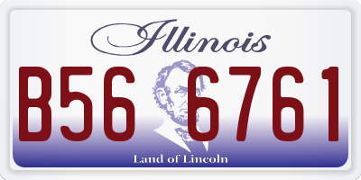 IL license plate B566761