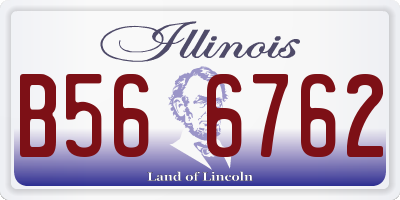 IL license plate B566762