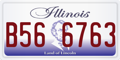 IL license plate B566763