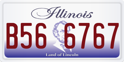 IL license plate B566767