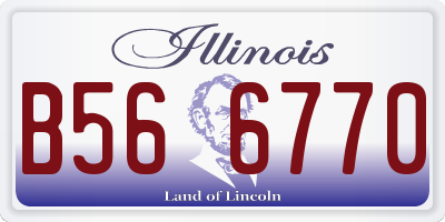 IL license plate B566770