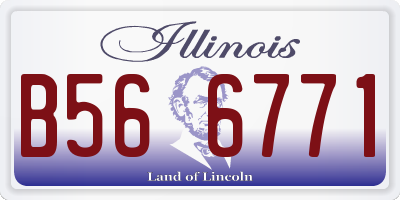 IL license plate B566771