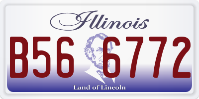IL license plate B566772