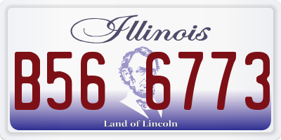 IL license plate B566773