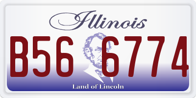 IL license plate B566774