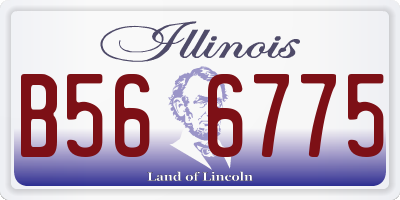 IL license plate B566775