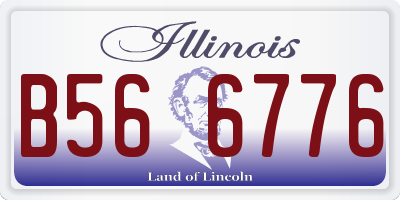 IL license plate B566776