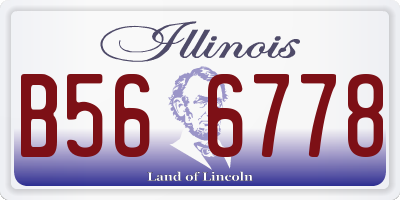 IL license plate B566778