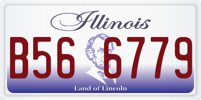 IL license plate B566779