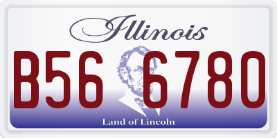 IL license plate B566780