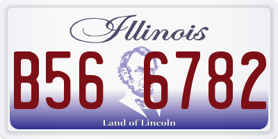 IL license plate B566782