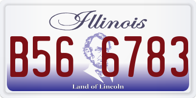 IL license plate B566783