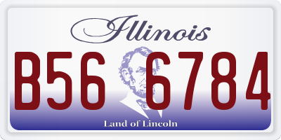 IL license plate B566784