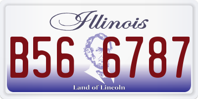 IL license plate B566787
