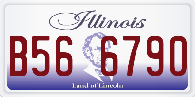 IL license plate B566790