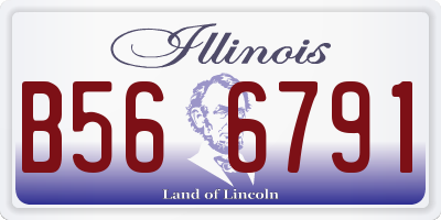 IL license plate B566791