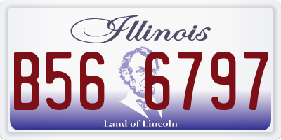 IL license plate B566797