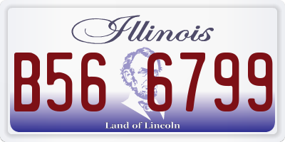 IL license plate B566799