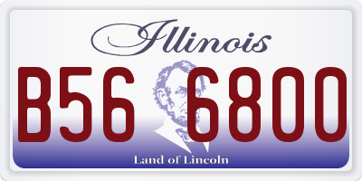 IL license plate B566800
