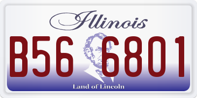 IL license plate B566801