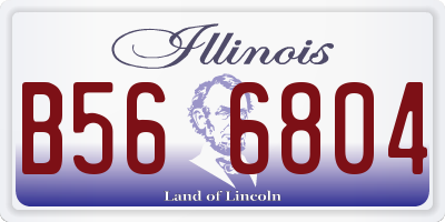 IL license plate B566804