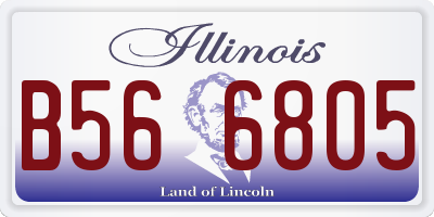IL license plate B566805