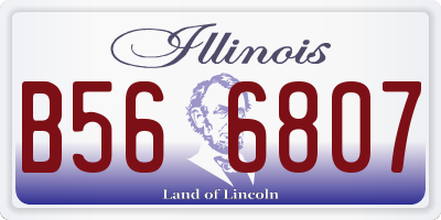IL license plate B566807