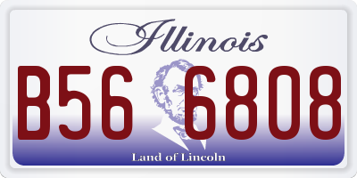 IL license plate B566808