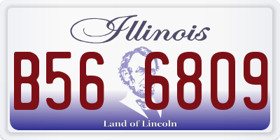 IL license plate B566809