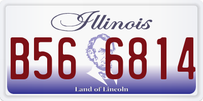 IL license plate B566814