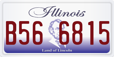 IL license plate B566815