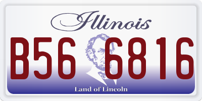 IL license plate B566816