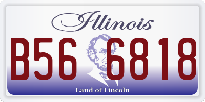 IL license plate B566818