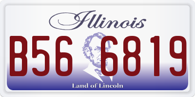 IL license plate B566819
