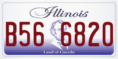 IL license plate B566820