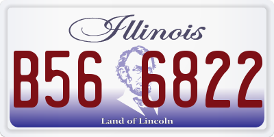 IL license plate B566822