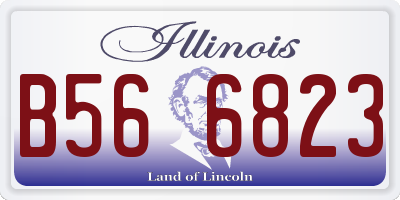 IL license plate B566823