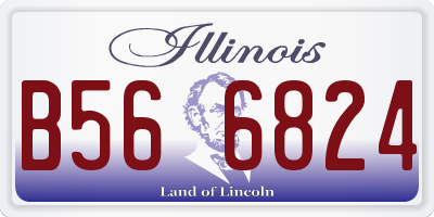 IL license plate B566824