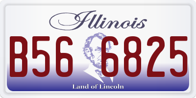 IL license plate B566825