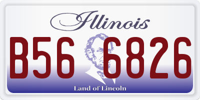 IL license plate B566826