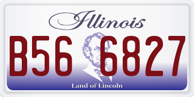 IL license plate B566827