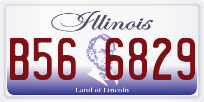 IL license plate B566829