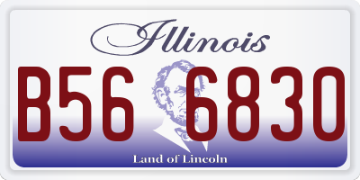 IL license plate B566830